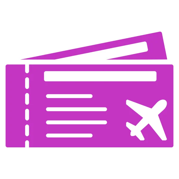 Flugtickets flach Symbol — Stockvektor