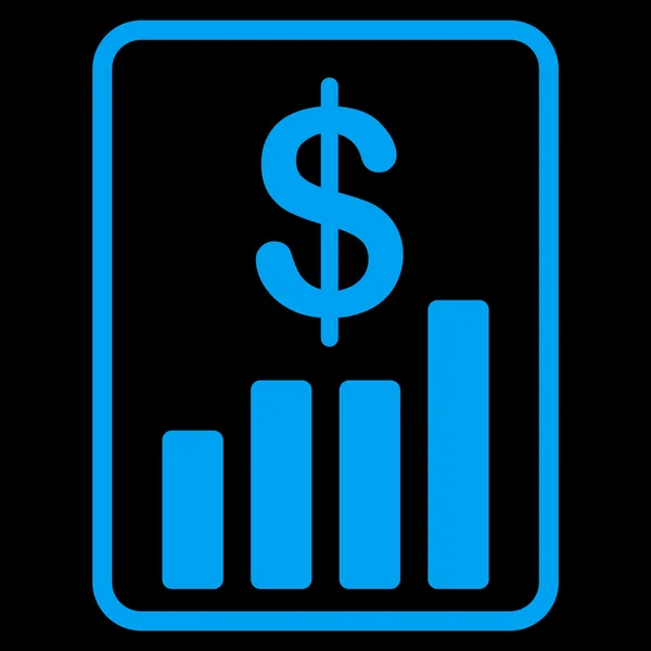 Informe financiero icono plano — Vector de stock