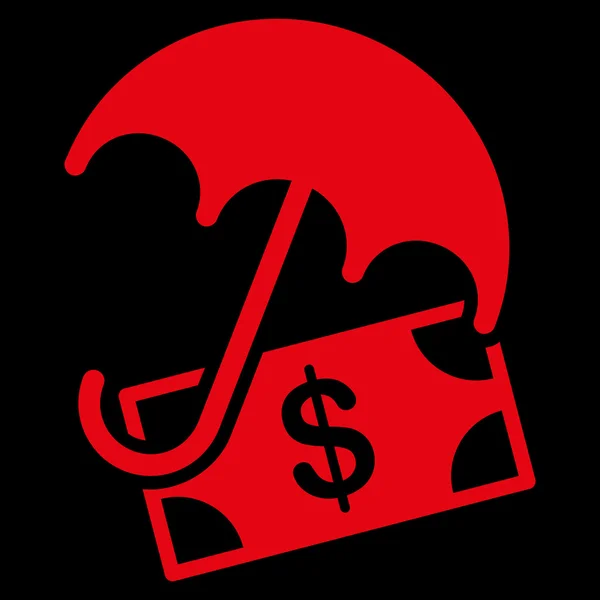 Płaskie ikona finansowych parasol — Wektor stockowy