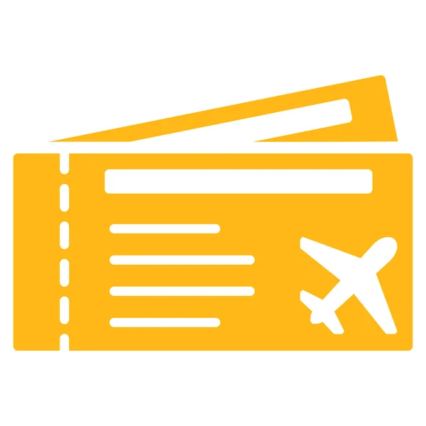 Billetes de avión Flat Icon — Vector de stock