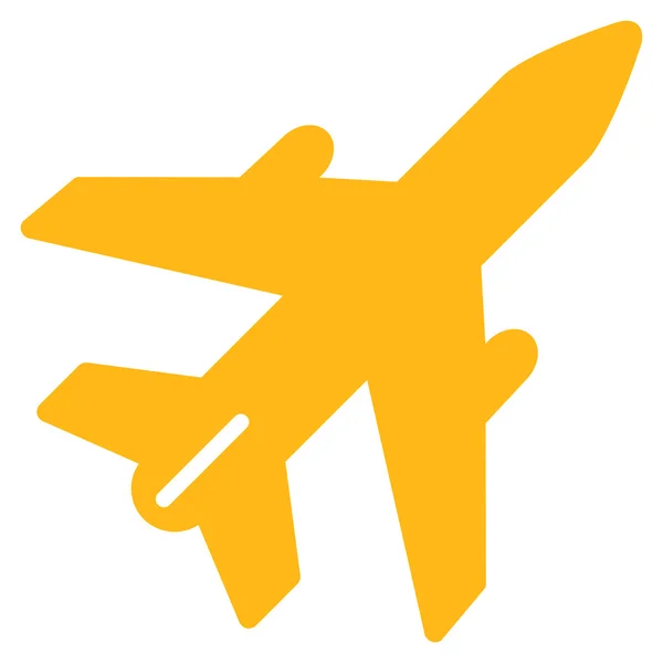 Avión Icono plano — Vector de stock