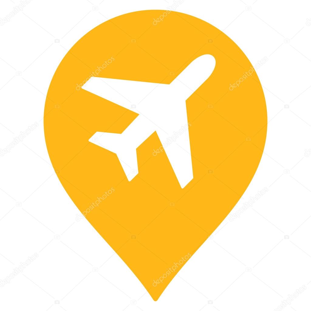 Airport Marker Flat Icon