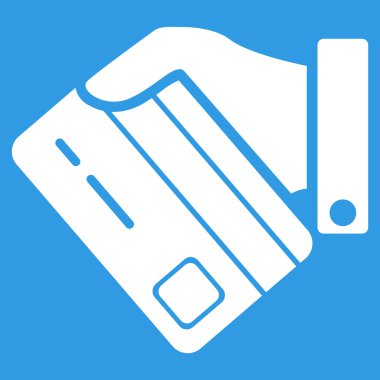 Bankacılık hizmet düz simgesi