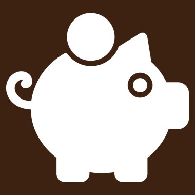 kumbara düz simgesi