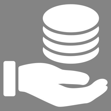 Bağış düz simgesi