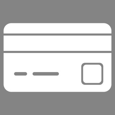 Kredi kartı düz simgesi