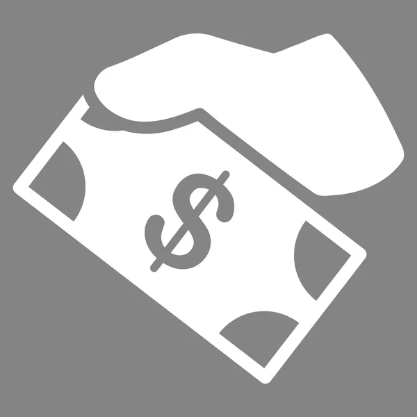 Kontantutbetaling, flatt ikon – stockvektor
