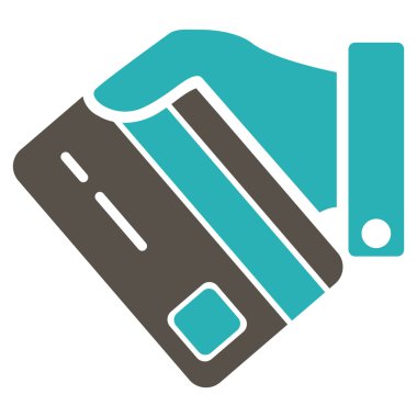 Bankacılık hizmet düz simgesi