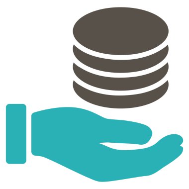 Bağış düz simgesi