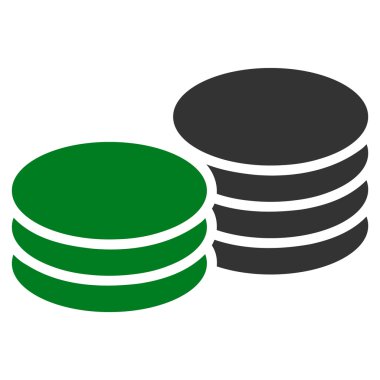 Paralar düz simgesi