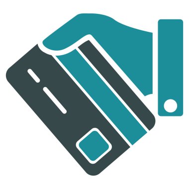 Bankacılık hizmet düz simgesi