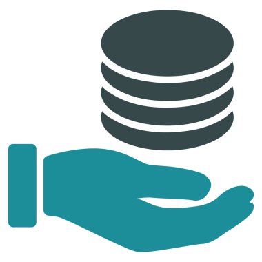 Bağış düz simgesi