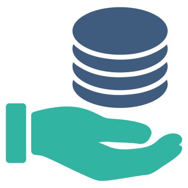 Bağış düz simgesi