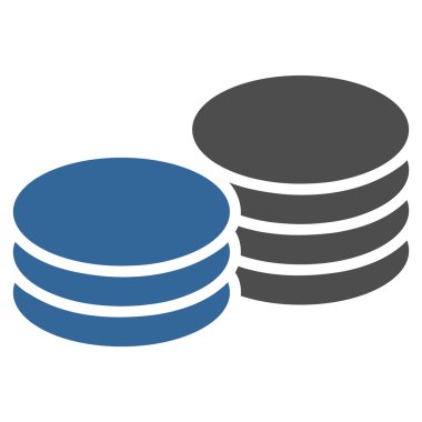 Paralar düz simgesi