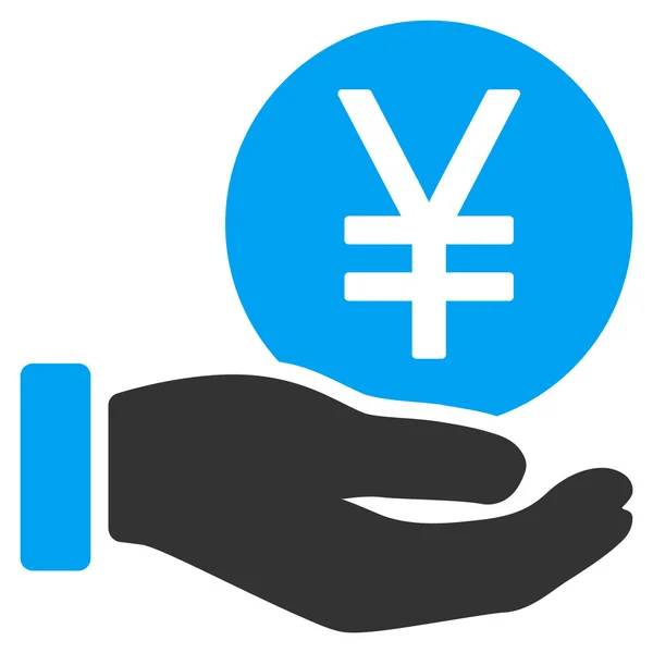 Jenů mince platby ploché ikony — Stockový vektor
