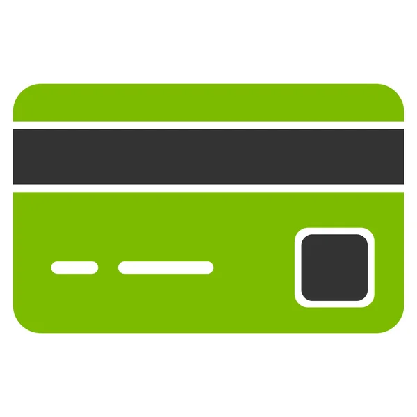 Tarjeta de crédito icono plano — Vector de stock