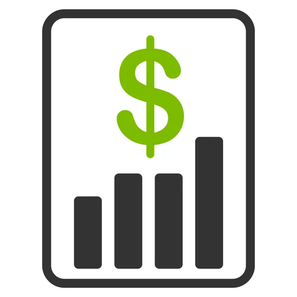 Ekonomisk rapport platt ikon — Stock vektor
