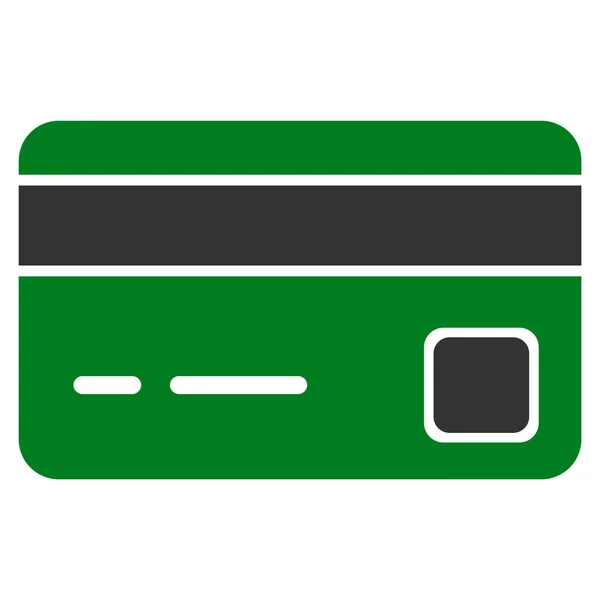 Tarjeta de crédito icono plano — Vector de stock