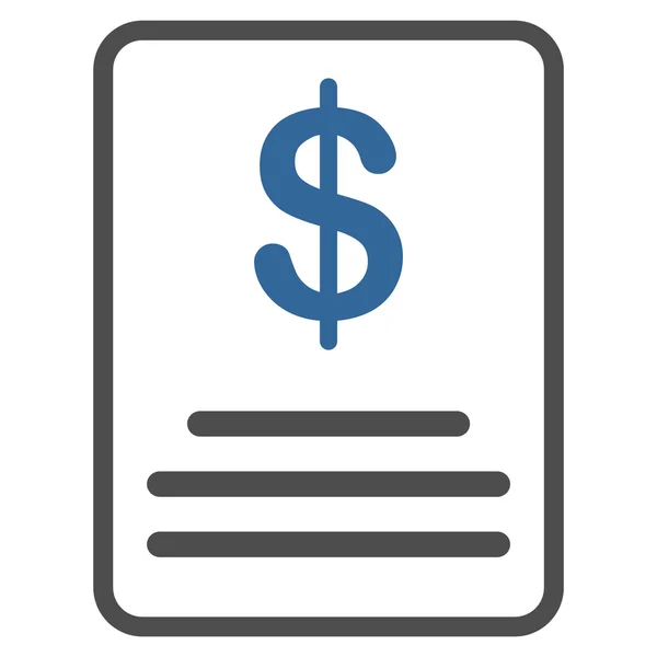 Икона "Бюджет счета-фактуры" — стоковый вектор