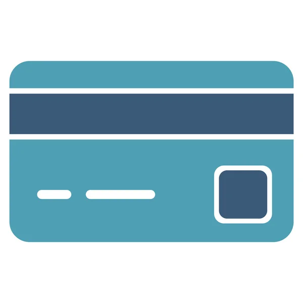 Ikona płaskiej karty kredytowej — Wektor stockowy