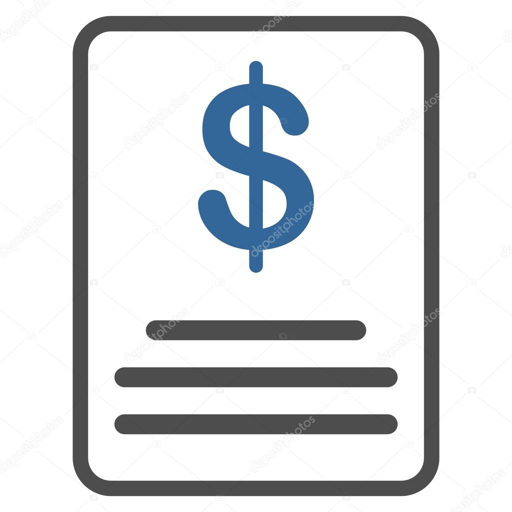 Invoice Budget Flat Icon