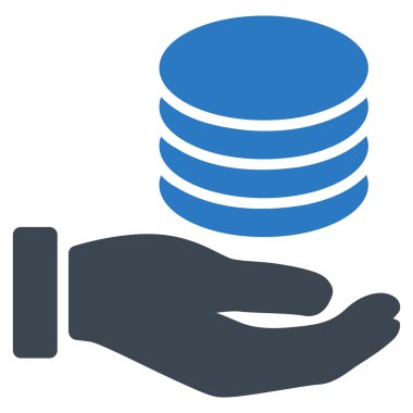 Bağış düz simgesi