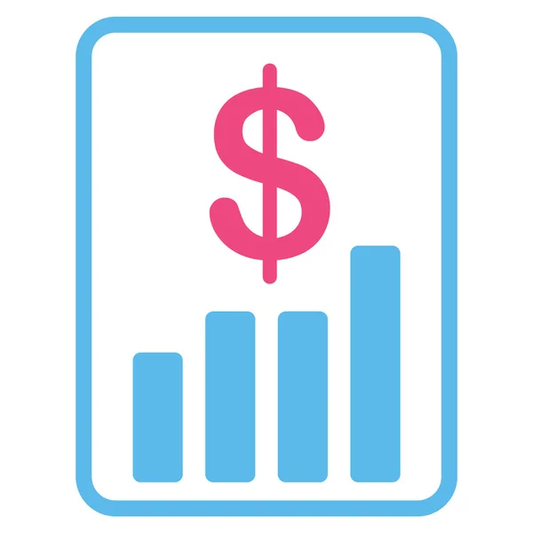 Financial Report Flat Icon — Stock Vector