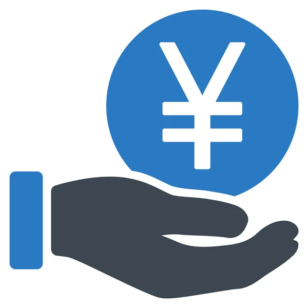 Yen Münzzahlung flaches Symbol — Stockvektor