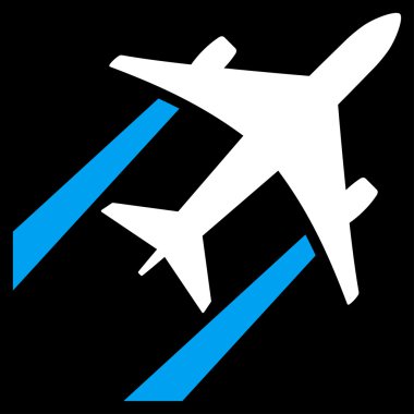 Hava Jeti İz Düz Simgesi