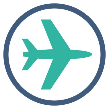 Havaalanı düz simgesi