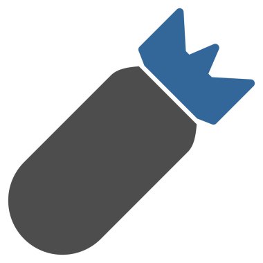 Havacılık bomba düz simgesi