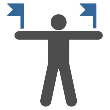 Düz Bayrakları Kontrol Et Simgesi