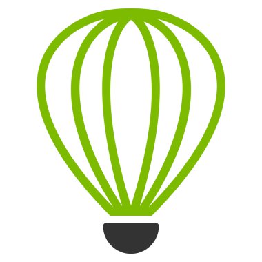 Aerostat düz simgesi