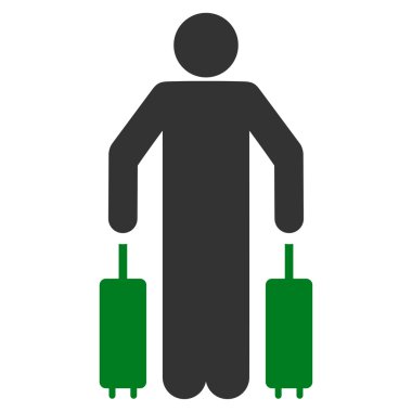 Yolcu Bagaj düz simgesi