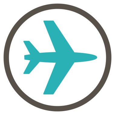 Havaalanı düz simgesi