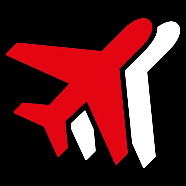 Letecké společnosti ploché ikony — Stockový vektor