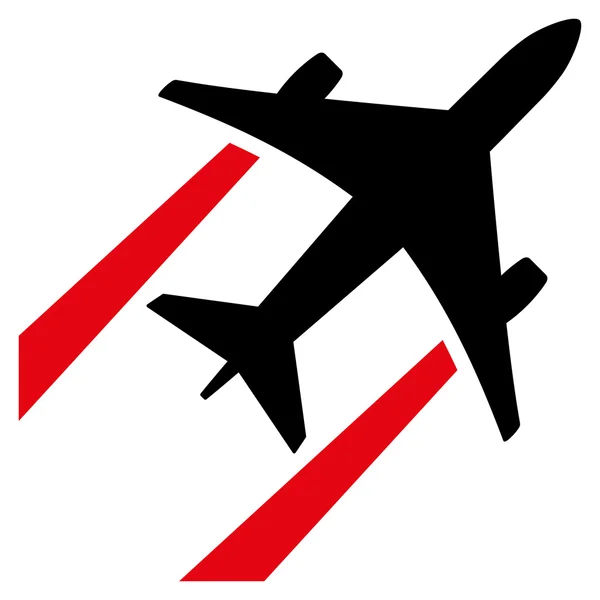 Icono plano Air Jet Trace — Archivo Imágenes Vectoriales