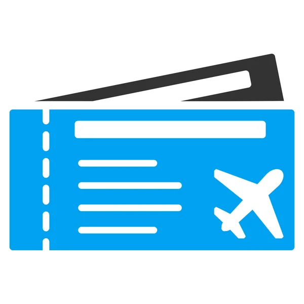 Billets d'avion Flat Icon — Image vectorielle
