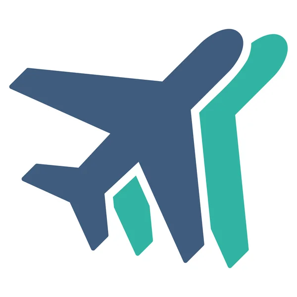 Linie lotnicze płaski ikona — Wektor stockowy