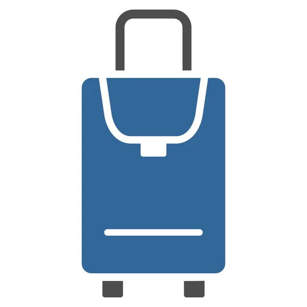 Carryon Icono plano — Vector de stock