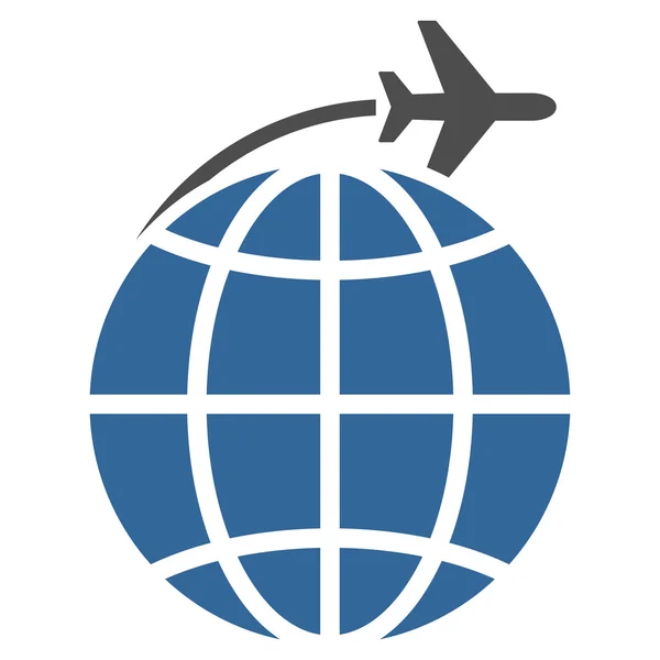 国际飞行平面图标 — 图库矢量图片