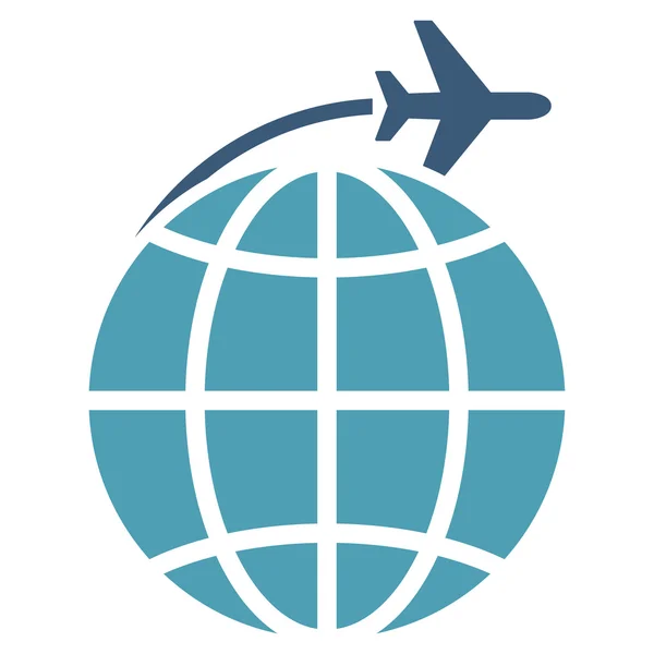 Ikone des internationalen Flugverkehrs — Stockvektor
