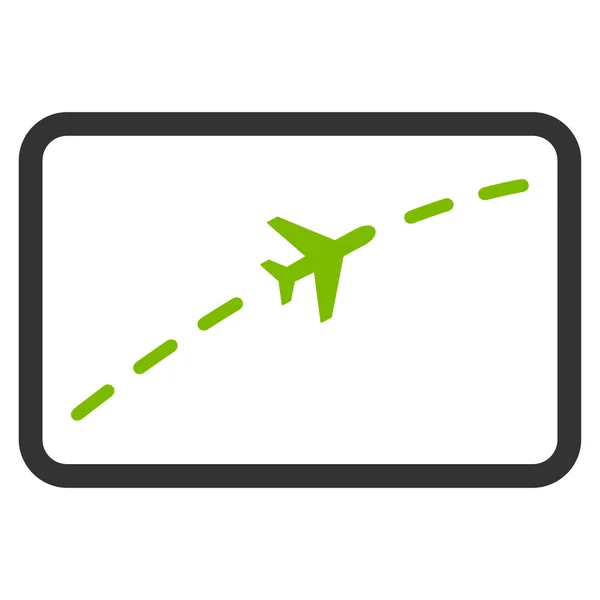 Platte vlakpictogram Route — Stockvector