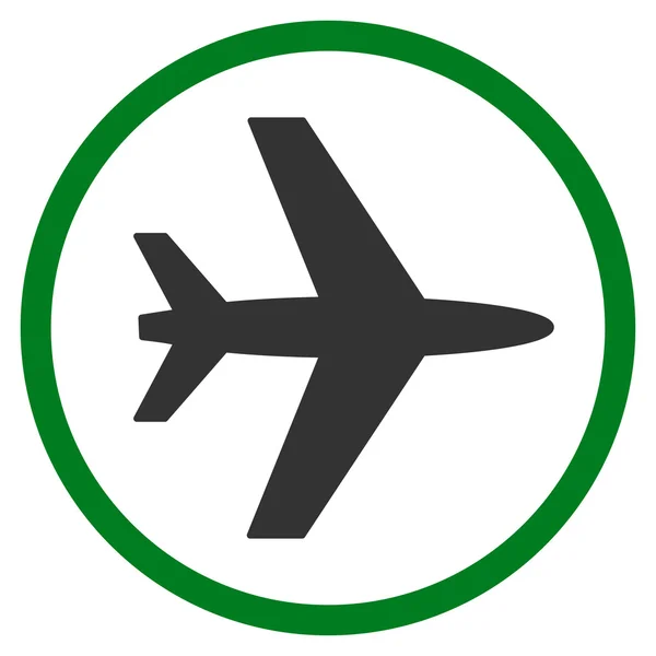 Havaalanı düz simgesi — Stok Vektör