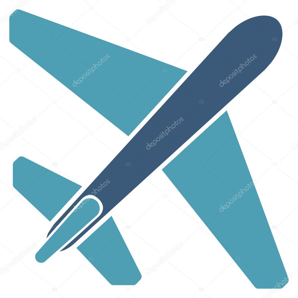 Jet Airplane Flat Icon