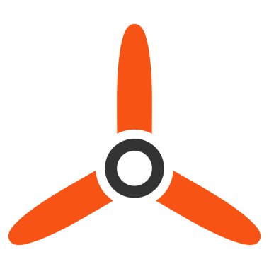 Üç Bıçaklı Vidalı Düz Simge