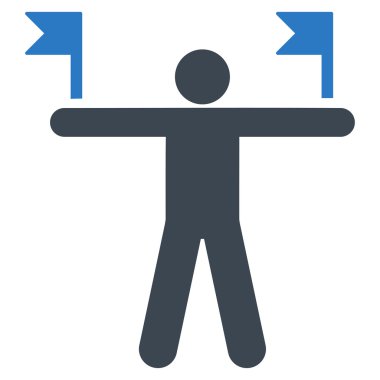 Düz Bayrakları Kontrol Et Simgesi