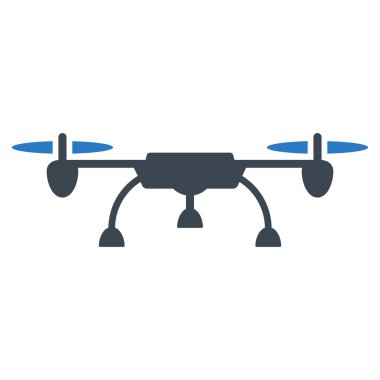 Drone Düz Simgesi
