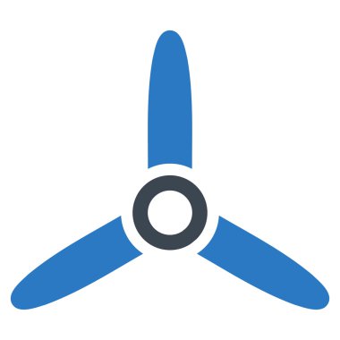 Üç Bıçaklı Vidalı Düz Simge