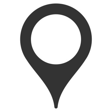 Harita işaretleyici düz simgesi